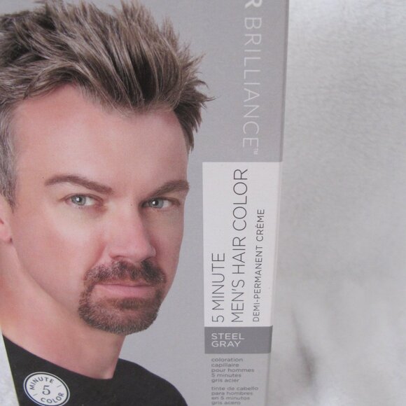 NIB - ion Men's 5-Minute Steel Gray Hair Color Kit - Picture 2 of 9